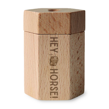 Load image into Gallery viewer, HEY HORSE! Hexagon Pencil Sharpener
